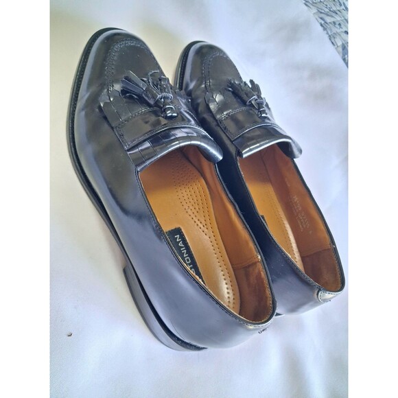 Bostonian Men's Black Leather Tassel Loafers Size 8.5 M - NEW - Picture 6 of 14